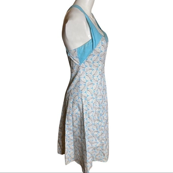 Anthropologie Elevenses Size 6 M Cotton & spandex Dress Lining & Crisscross Back - Picture 4 of 7